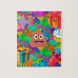 Happy Geburtstag gekackt Emoji Puzzle