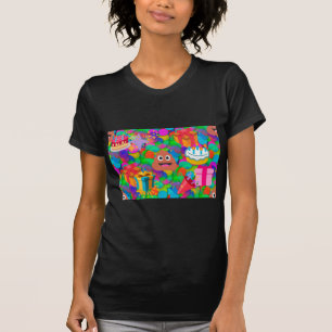 Happy Geburtstag gekackt Emoji T-Shirt