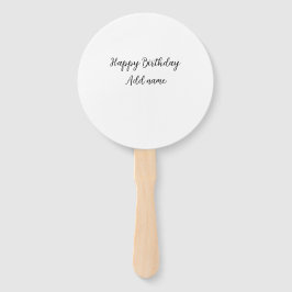 Happy Geburtstag hinzufügen Name Titel einfach min Fächer