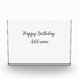 Happy Geburtstag hinzufügen Name Titel einfach min Fotoblock