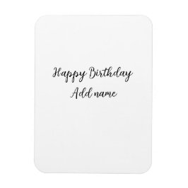 Happy Geburtstag hinzufügen Name Titel einfach min Magnet