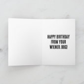 Happy Geburtstag Kuchen Dackel Welpe Dackel Hund Karte (Innenseite)