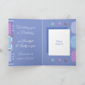 Happy Geburtstag wunderbarer Freund lila Karte (Innenseite)