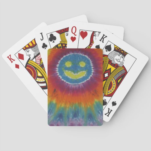 Happy Gefärbte Krawatte Bicycle Playing Cards Spielkarten (Rückseite)