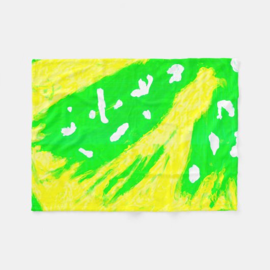 Happy Gefühl Fleece Blanket (Vorderseite (Horizontal))