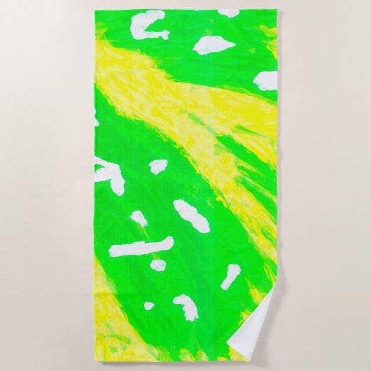 Happy Gefühl Strandtuch (Vorderseite)