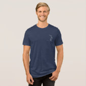 Happy Gefühls T-Shirt - Tri-Blend Erwachsene Shirt (Vorderseite voll)