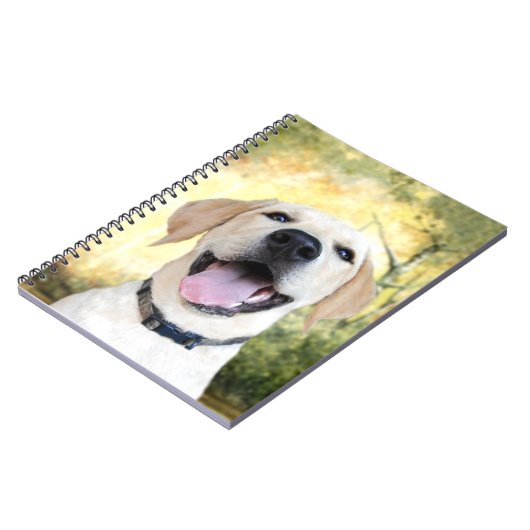 Happy Gelbe Labrador Notizblock (Linke Seite)