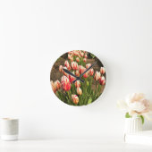 Happy Generation Tulips Runde Wanduhr (Zuhause)