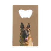 Happy German Shepherd Bottle Opener Geldbeutel Flaschenöffner (Rückseite)