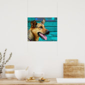 Happy German Shepherd Dog Poster (Küche)
