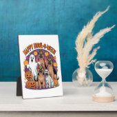 Happy German Shepherd Halloween Fotoplatte (Seite)