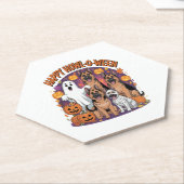 Happy German Shepherd Halloween Untersetzer (angewinkelt)