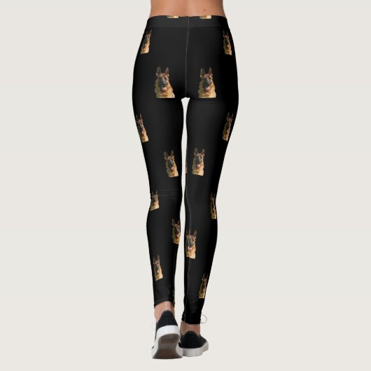 Happy German Shepherd Leggings (Rückseite)