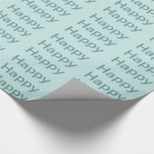 Happy Geschenkpapier (Ecke)