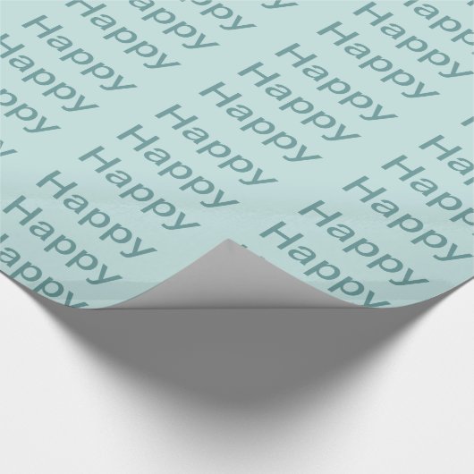 Happy Geschenkpapier (Ecke)