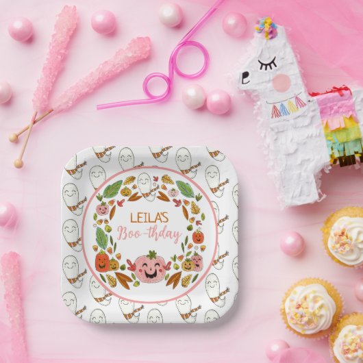 Happy Ghost Birthday Party Pappteller (Party)