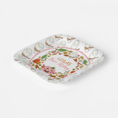 Happy Ghost Birthday Party Pappteller (Gewinkelt)