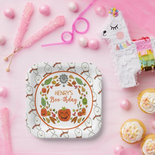 Happy Ghost Birthday Party Pappteller (Party)