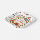 Happy Ghost Birthday Party Pappteller (Gewinkelt)