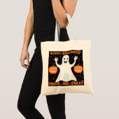 Happy Ghost Halloween Tote Bag Tragetasche (Vorderseite (Produkt))