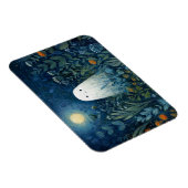 Happy Ghost in Moonlit Garden Flexibel Magnet (Rechte Seite)