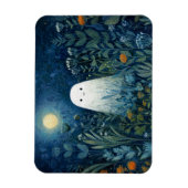 Happy Ghost in Moonlit Garden Flexibel Magnet (Vertikal)