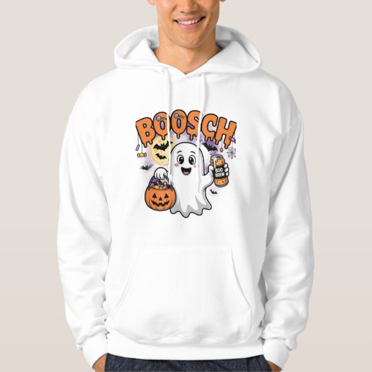Happy Ghost mit Candy & Boo Brew Hoodie (Vorderseite)