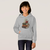 Happy Ghost Reader - Funny Bookworm Hoodie (Vorne ganz)