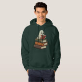 Happy Ghost Reader - Funny Bookworm Hoodie (Vorne ganz)