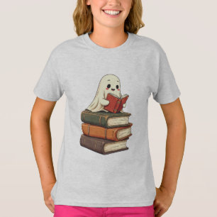 Happy Ghost Reader - Funny Bookworm T-Shirt
