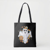 Happy Ghost Retro Hippie Vibe Tasche (Vorderseite)