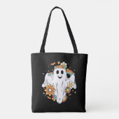 Happy Ghost Retro Hippie Vibe Tasche (Rückseite)