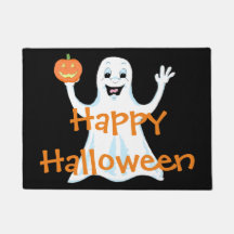 Happy Ghost Welcome Mat