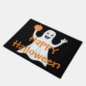Happy Ghost Welcome Mat Fußmatte (Schrägansicht)