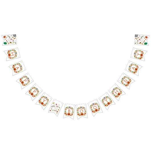 Happy Ghosts Boothday Birthday Wimpelkette (Alle)