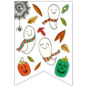 Happy Ghosts Boothday Birthday Wimpelkette (Erste Fahne)