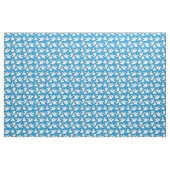 Happy Ghosts Halloween Pattern auf Blue Stoff (Yard (91,4 cm))