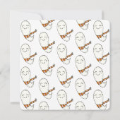 Happy Ghosts Pink Halloween Geburtstag Einladung (Rückseite)