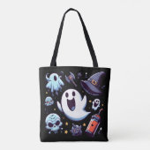 Happy Ghosts & Spooky Fun Halloween Tasche (Rückseite)