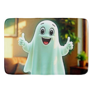 Happy Ghost's Thumbs Up Badematte