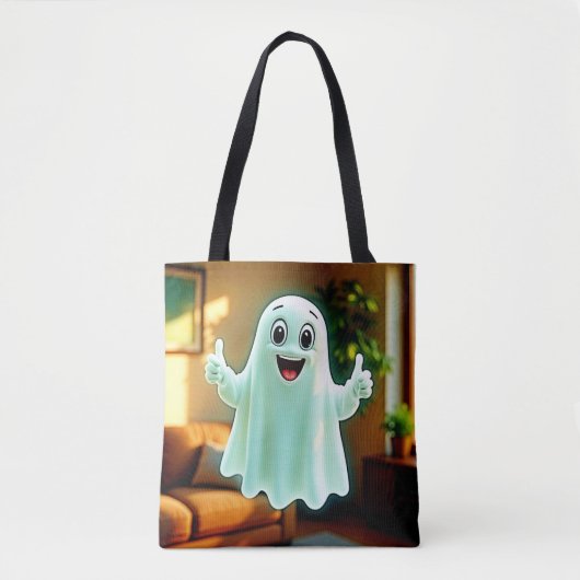 Happy Ghost's Thumbs Up Tasche (Vorderseite)