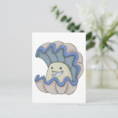 Happy Giant Clam Postkarte (Stehend Vorderseite)