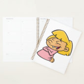 Happy Giggling Cartoon Girl Planer (Anzeige)