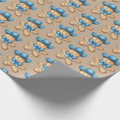 Happy Gingerbread Cowboy Geschenkpapier (Ecke)