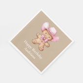 Happy Gingerbread Cowgirl Serviette (Ecke)