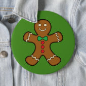 Happy Gingerbread Man Button (Beispiel)