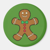 Happy Gingerbread Man Magnet (Vorne)