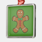 Happy Gingerbread Man Ornament Aus Metall (Links)