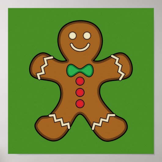 Happy Gingerbread Man Poster (Vorne)